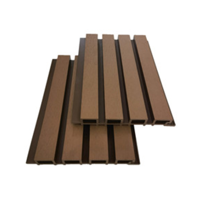 SRL-Cladding 219 * 28 แผงผนัง WPC Castellated สำหรับการตกแต่งภายในและภายนอก