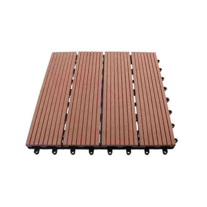 SRL-TILE 300 * 300 มม. กระเบื้องปูพื้นลาน WPC ที่เชื่อมต่อกันลื่น